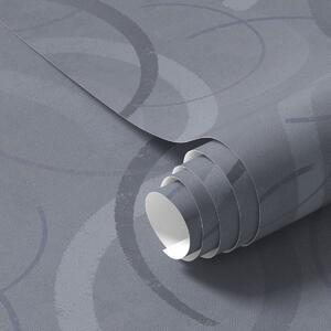 Tapety Půlkruhy a jemné kruhy v chladné šedo-modré paletě, Tapety abstraktní, a00980 : uwalls.cz