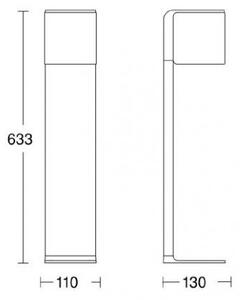 Steinel 055486 - LED Venkovní lampa se senzorem CUBO LED/9,5W/230V IP44