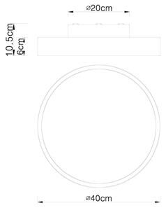 Globo 41745-24 - LED Stmívatelné stropní svítidlo RAINER LED/24W/230V + DO