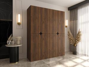 Šatní skříň Pifrezt 180 cm, Barva: ořech warmia 5903211528279
