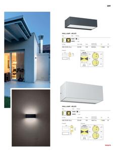 Redo 90153 - LED Venkovní nástěnné svítidlo LAMPRIS LED/9W/230V IP65
