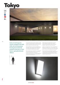 Redo 90021 - LED Venkovní nástěnné svítidlo TOKYO LED/12W/230V 3000K IP54 hnědá