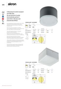 Redo 90107 - LED Venkovní stropní svítidlo AKRON LED/9W/230V IP54