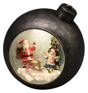 LED koule Santa Claus s dětmi, s vodou