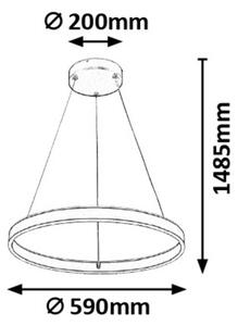 Rabalux 6299 - LED Stmívatelný lustr na lanku OTHELLO LED/36W/230V + DO