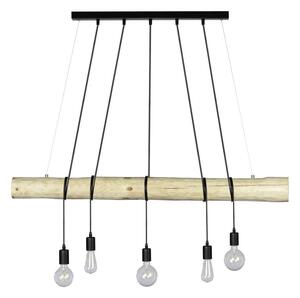 Spot-Light 69314504 - Lustr na lanku TRABO 5xE27/60W/230V borovice