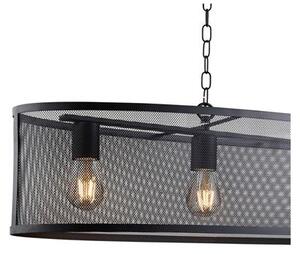 Searchlight 2484-4BK - Lustr na řetězu FISHNET 4xE27/60W/230V černá