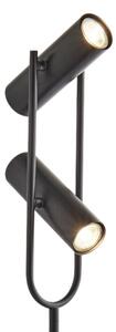 Searchlight EU2792BK - Stojací lampa TELESCOPE 2xGU10/10W/230V