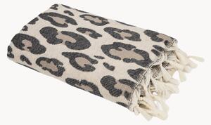 Žakárový hammam ručník z bavlny Leopard