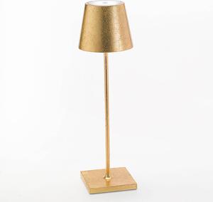 Zafferano Poldina LED stolní lampa na baterie zlatá dekorace