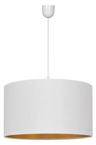 Lustr na lanku ALBA 1xE27/15W/230V pr. 45 cm bílá/zlatá