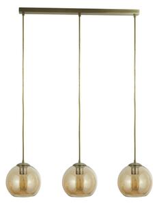 Searchlight 1623-3AM - Lustr na lanku PENDANT 3xE27/40W/230V zlatá