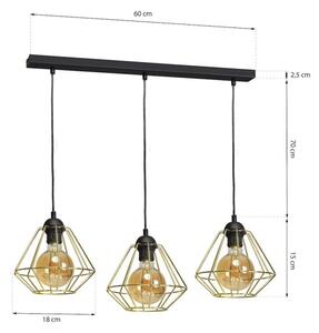 Lustr na lanku LUPO 3xE27/60W/230V
