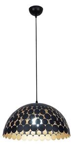 Lustr na lanku LISA BLACK 1xE27/60W/230V