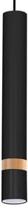 Lustr na lanku JOKER BLACK WOOD 1xGU10/8W/230V