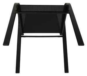 Zahradní židle VALENCIA 2 černá, stohovatelná IWH-1010010 sada 2ks