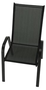 Jídelní set ELCHE antracit + 4x židle VALENCIA 2 černá IWH-10150038