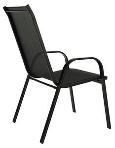 Jídelní set APOLLON antracit + 4x židle VALENCIA 2 černá