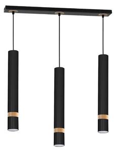 Lustr na lanku JOKER BLACK WOOD 3xGU10/8W/230V