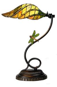 Leaf - vkusná stolní lampa Tiffany styl
