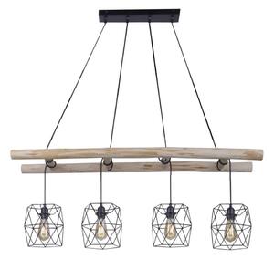 Leuchten Direkt 15036-18 - Lustr na lanku EDGAR 4xE27/60W/230V