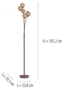 Paul Neuhaus 398-48 - Stojací lampa GRETA 6xG9/40W/230V