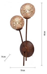Paul Neuhaus 9032-48 - Nástěnná lampa GRETA 2xG9/40W/230V