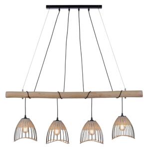 Leuchten Direkt 11156-79 - Lustr na lanku REED 4xE27/60W/230V