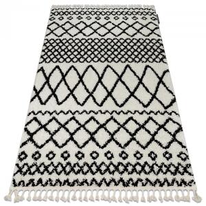 Makro Abra Kusový koberec BERBER SAFI N9040 bílý černý Rozměr: 60x250 cm