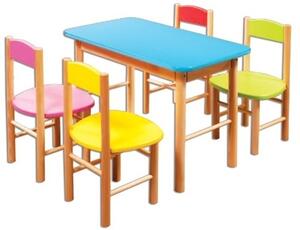 Dětská barevná židlička AD251 (Barva: Modrá)