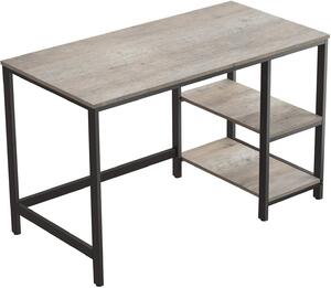 VASAGLE Psací stůl, šedá, 120x60x75 cm