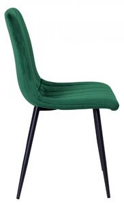 TZB Čalouněná židle FRESNO tmavě zelená