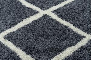 Makro Abra Kusový koberec BERBER CROSS B5950 šedý bílý Rozměr: 120x170 cm