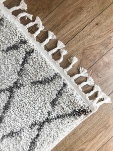 Makro Abra Kusový koberec BERBER FEZ G0535 krémový hnědý Rozměr: 60x250 cm