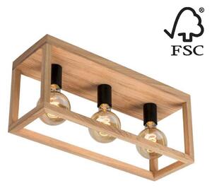 Spot-Light 9154374 - Stropní svítidlo KAGO 3xE27/60W/230V matný dub