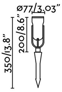 FARO 70037 - LED Venkovní svítidlo SLOT-35 LED/14W/230V IP65 3000K