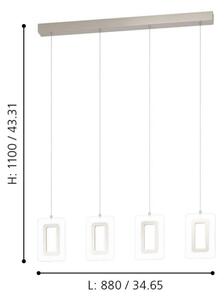 Eglo 99107 - LED Lustr na lanku ENALURI 4xLED/5,4W/230V