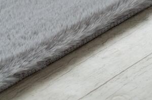 Makro Abra Kusový koberec shaggy BUNNY stříbrný Rozměr: 60x100 cm