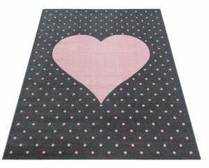 Dětský koberec Bambi 830 pink (Varianta: 80 x 150 cm)