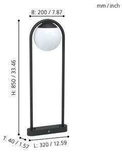 Eglo 98733 - Venkovní lampa VECCHIA 1xE27/28W/230V IP44