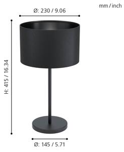 Eglo 99045 - Stolní lampa MASERLO 1xE27/40W/230V