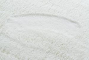 Makro Abra Kulatý koberec shaggy BUNNY bílý Rozměr: průměr 100 cm