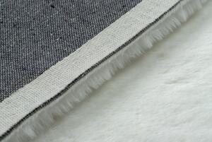 Makro Abra Kusový koberec shaggy BUNNY bílý Rozměr: 60x100 cm