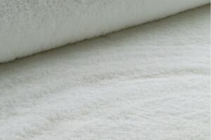 Makro Abra Kulatý koberec shaggy BUNNY bílý Rozměr: průměr 100 cm