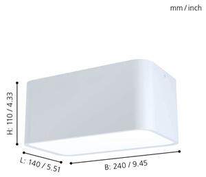 Eglo 99282 - Stropní svítidlo GRIMASOLA 2xE27/28W/230V
