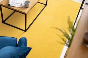 Makro Abra Kusový koberec shaggy BUNNY žlutý zlatý Rozměr: 160x220 cm