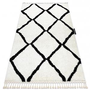 Makro Abra Kusový koberec BERBER CROSS bílý černý Rozměr: 200x290 cm
