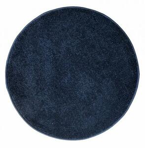 Kusový koberec Eton Lux tmavě modrý kruh (Varianta: Kruh 160 cm)