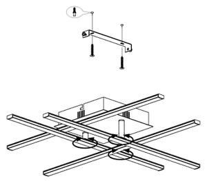Eglo 99316 - LED Stropní svítidlo LASANA LED/5,2W/230V