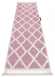 Makro Abra Koberec - běhoun BERBER TROIK růžový Rozměr: 70x200 cm